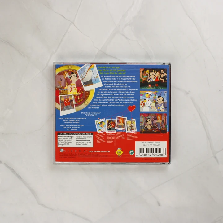 Leisure Suit Larry 7 CD-tok hátoldala
