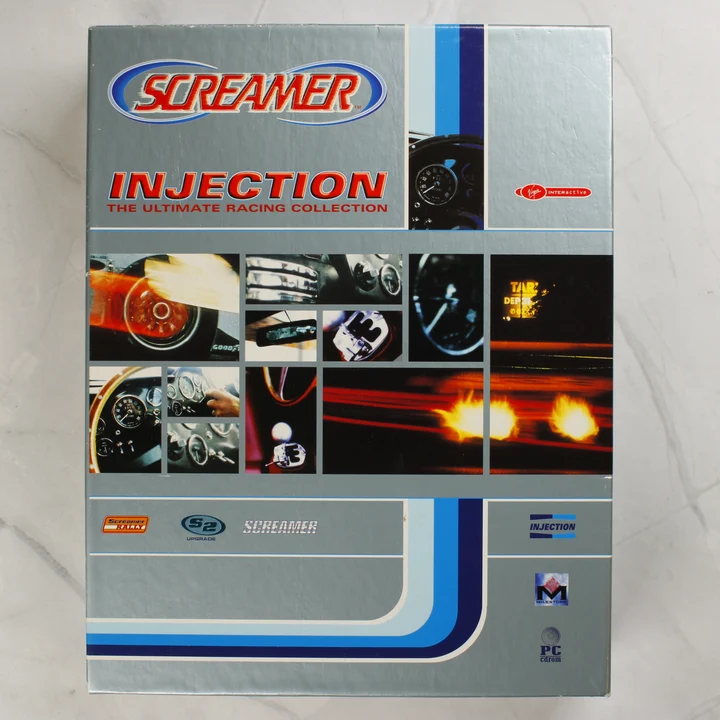 Screamer Injection PC játék nagy dobozos kiadásának előlapja
