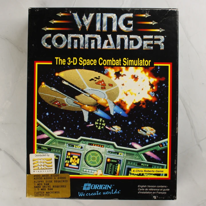 Wing Commander Amiga játék dobozának előlapja