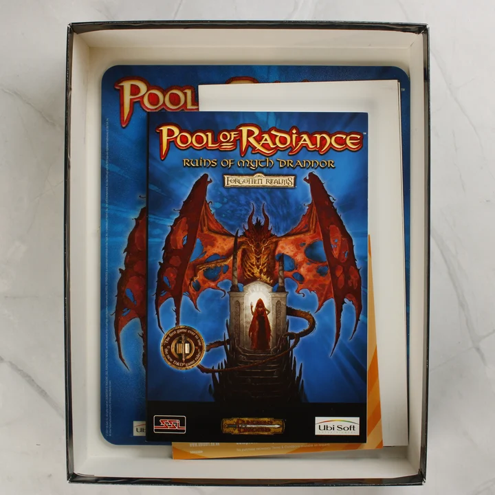 Pool of Radiance kézikönyv és egérpad