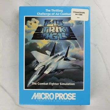 F-15 Strike Eagle Commodore 64 játék dobozának eleje