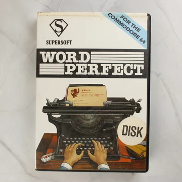 Supersoft Word Perfect Commodore 64 szoftver dobozának előlapja