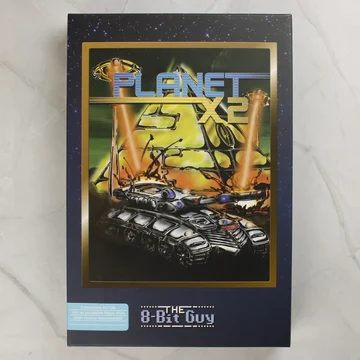 Planet X2 Commodore 64 játék dobozának előlapja