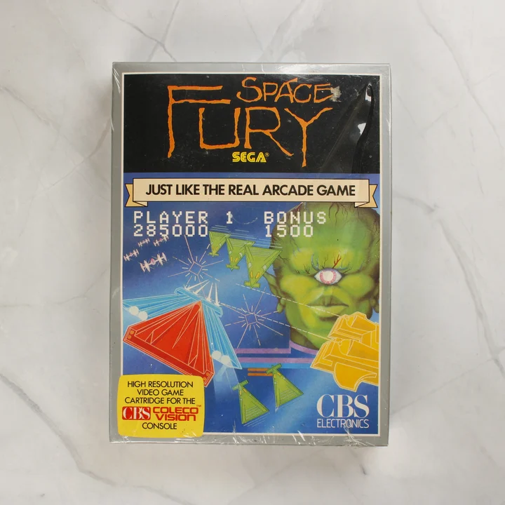Space Fury ColecoVision videójáték dobozának előlapja