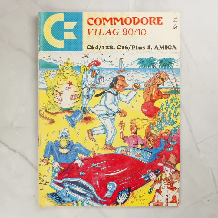 A Commodore Világ 1990. októberi számának színes borítója