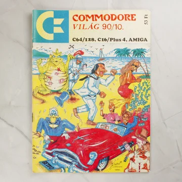 A Commodore Világ 1990. októberi számának színes borítója