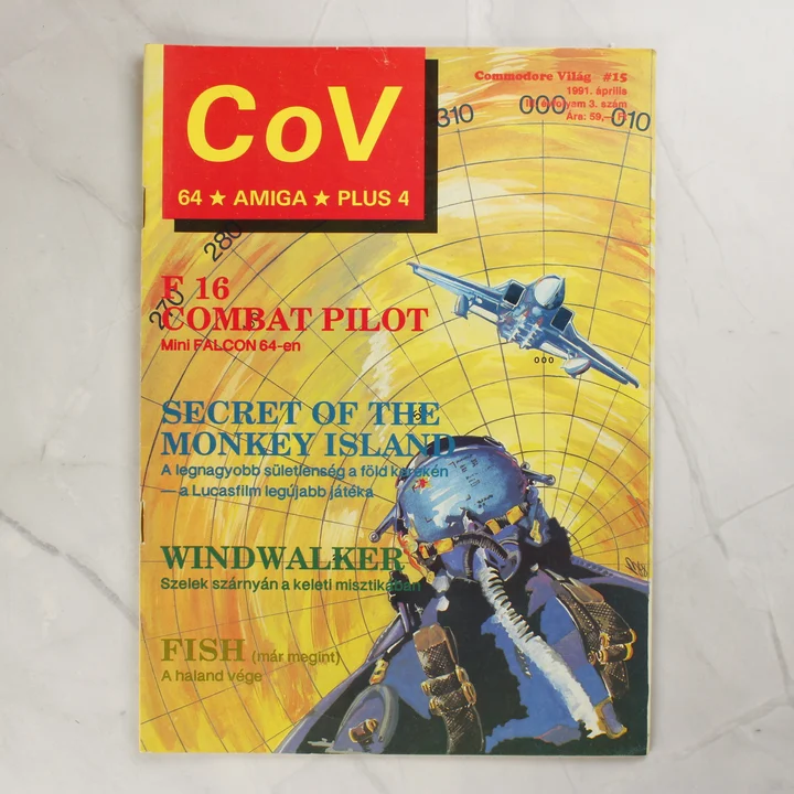 A Commodore Világ 15. számának színes címlapja