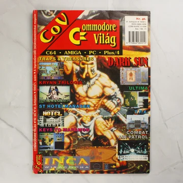 A Commodore Világ magazin 40. számának színes borítója