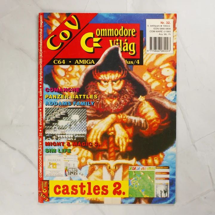 A Commodore Világ magazin 32. számának színes borítója