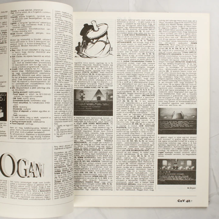 Részletes játékleírás és végigjátszás a Commodore Világ magazin egyik belső oldalán.