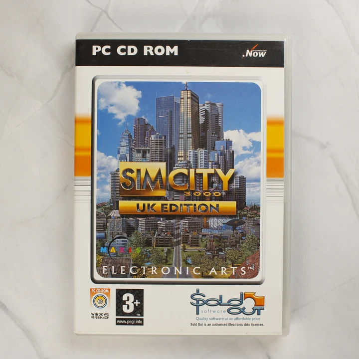 SimCity 3000 UK Edition PC játék első borítója