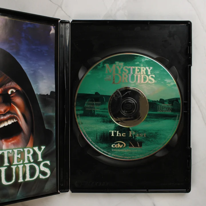 The Mystery of the Druids nyitott tok és CD lemez