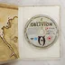 The Elder Scrolls IV: Oblivion nyitott tok lemezzel és térképpel