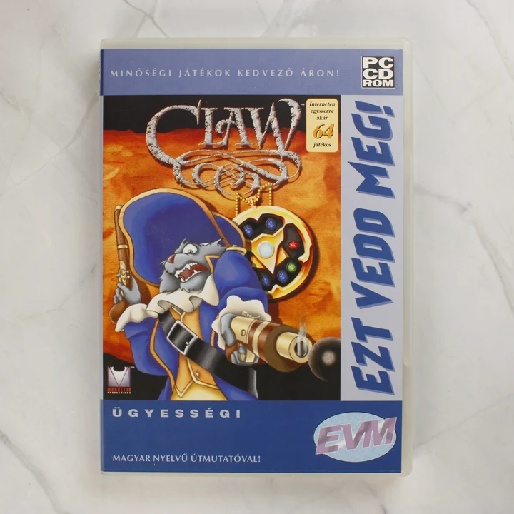 Claw PC játék borítója az EVM kiadásában