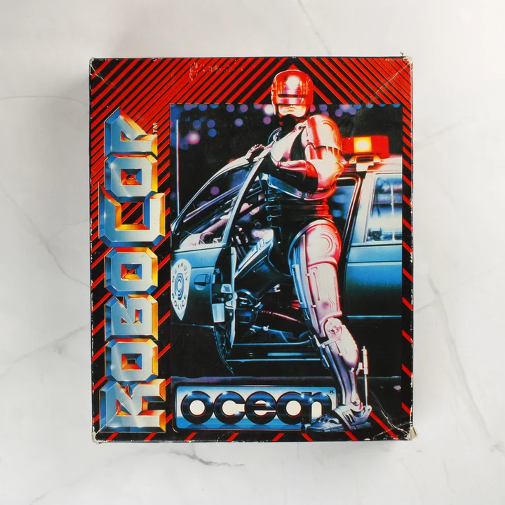 A RoboCop videójáték dobozának előlapja