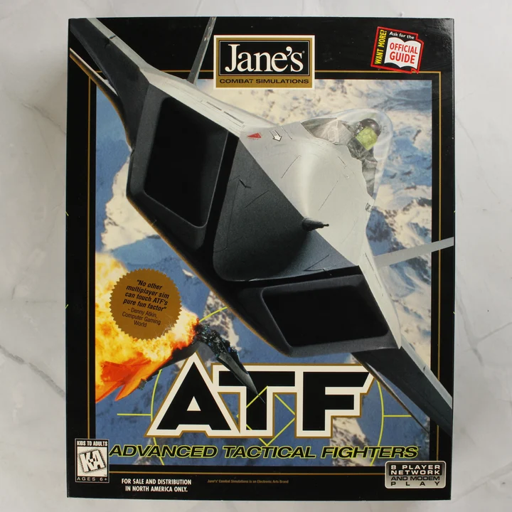 Jane's ATF: Advanced Tactical Fighters videójáték dobozának eleje
