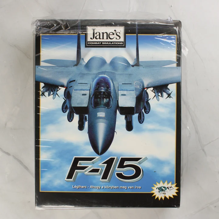 Jane's F-15 videójáték dobozának eleje