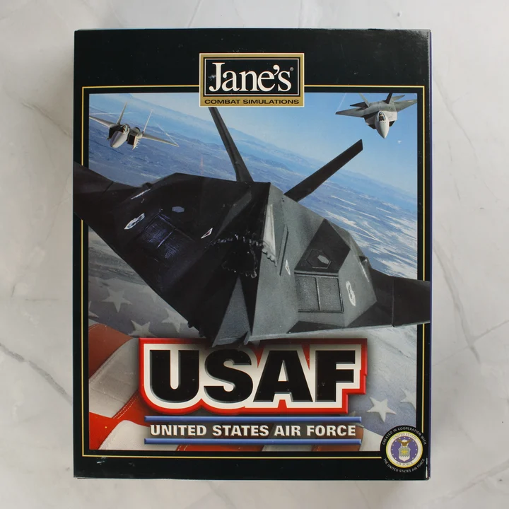 Jane's USAF videójáték nagy dobozának előlapja