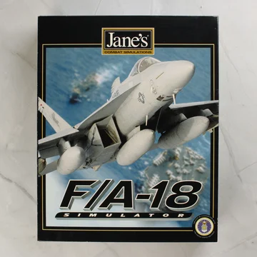 Jane's F/A-18 Simulator nagy dobozos PC játék elölnézete