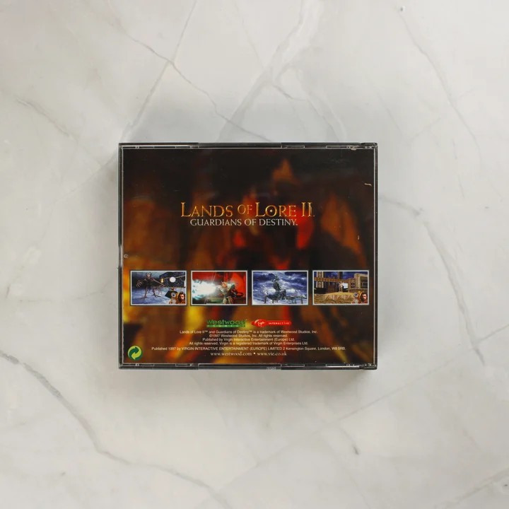 Lands of Lore II: Guardians of Destiny CD-tok hátlapja