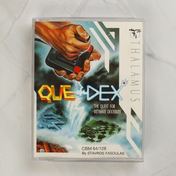 Quedex videójáték Commodore 64 tok előlapja