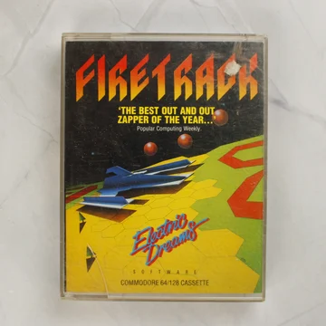 Firetrack Commodore 64 videójáték kazetta tokja elölről