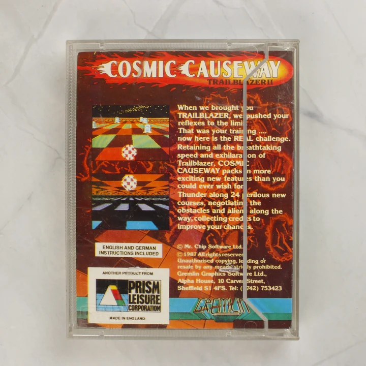 Cosmic Causeway Trailblazer II hátoldali leírás