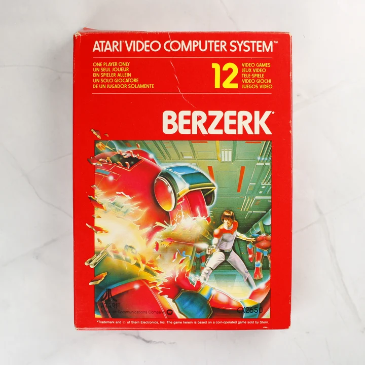 Berzerk Atari 2600 videójáték dobozának előlapja
