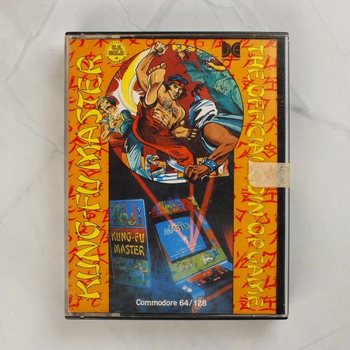 Kung-Fu Master Commodore 64 videójáték tokja elölről