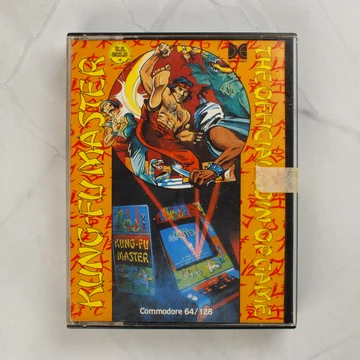 Kung-Fu Master Commodore 64 videójáték tokja elölről