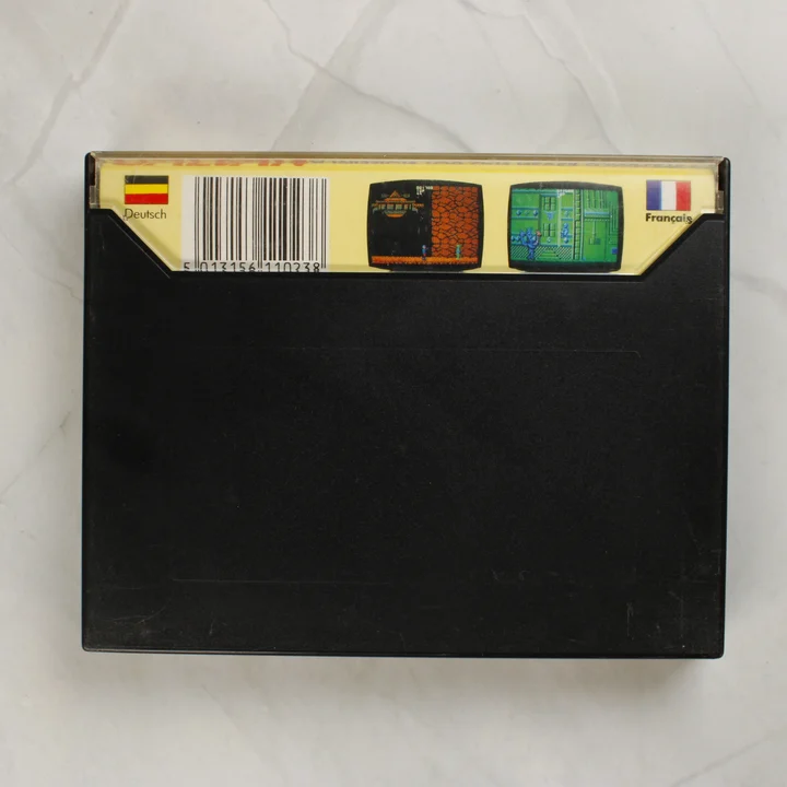 Galivan C64 hátoldal Galivan Commodore 64 videójáték tokja hátulról