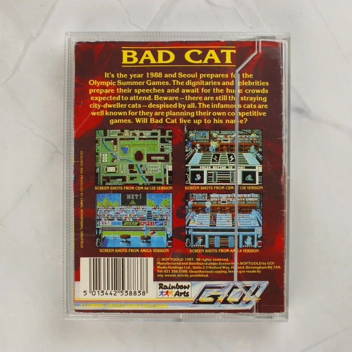 Bad Cat videójáték hátoldala leírással
