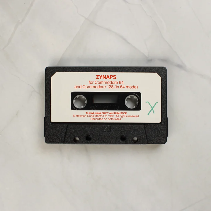 Zynaps Commodore 64 fekete kazetta