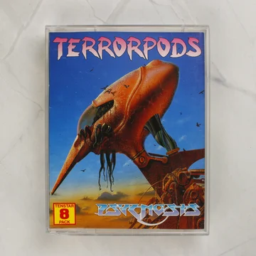 Terrorpods Amiga játék tokjának előlapja