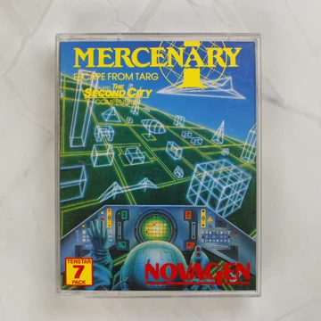 Mercenary Compendium Amiga játék elülső borítója műanyag tokban
