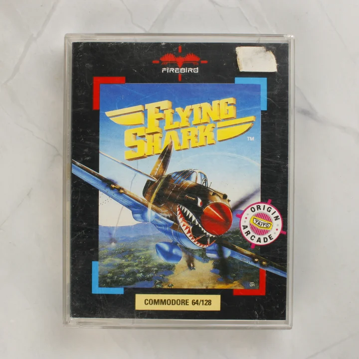 Flying Shark Commodore 64 videójáték tokja elölről