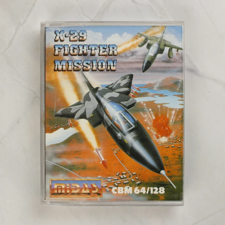 X-29 Fighter Mission C64 videójáték tokja elölről