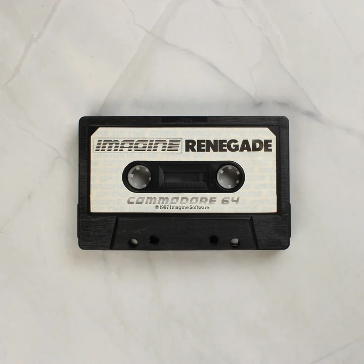 Renegade Commodore 64 fekete adatkazetta