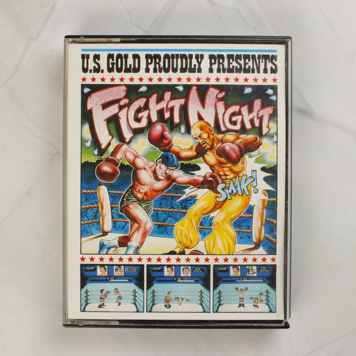 Fight Night Commodore 64 videójáték tokja elölről