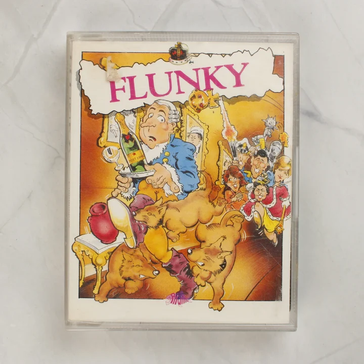 Flunky Commodore 64 videójáték tokjának előlapja