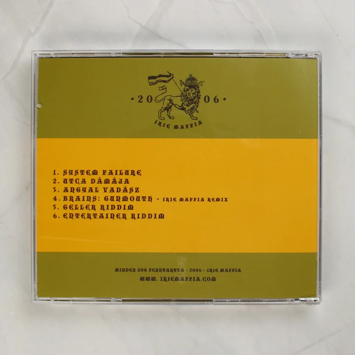 Irie Maffia Geller CD hátlapja számlistával