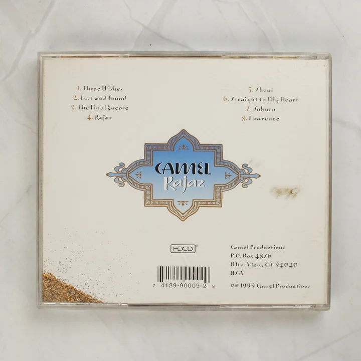 Camel Rajaz CD album hátlapja számlistával