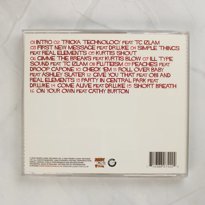 A.Skillz and Krafty Kuts Tricka Technology CD hátlapja