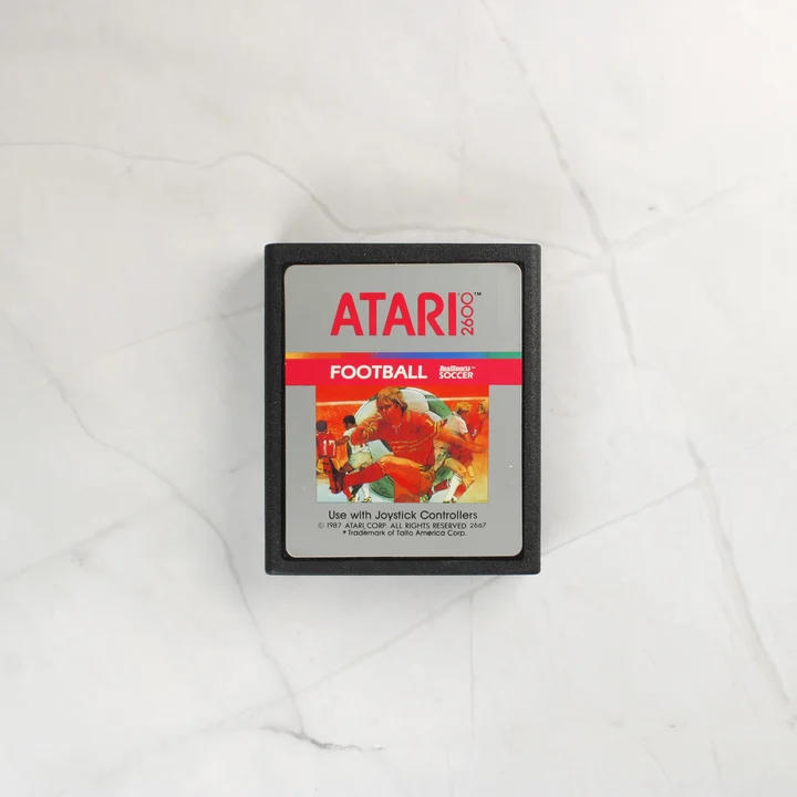 Atari 2600 RealSports Soccer videójáték cartridge
