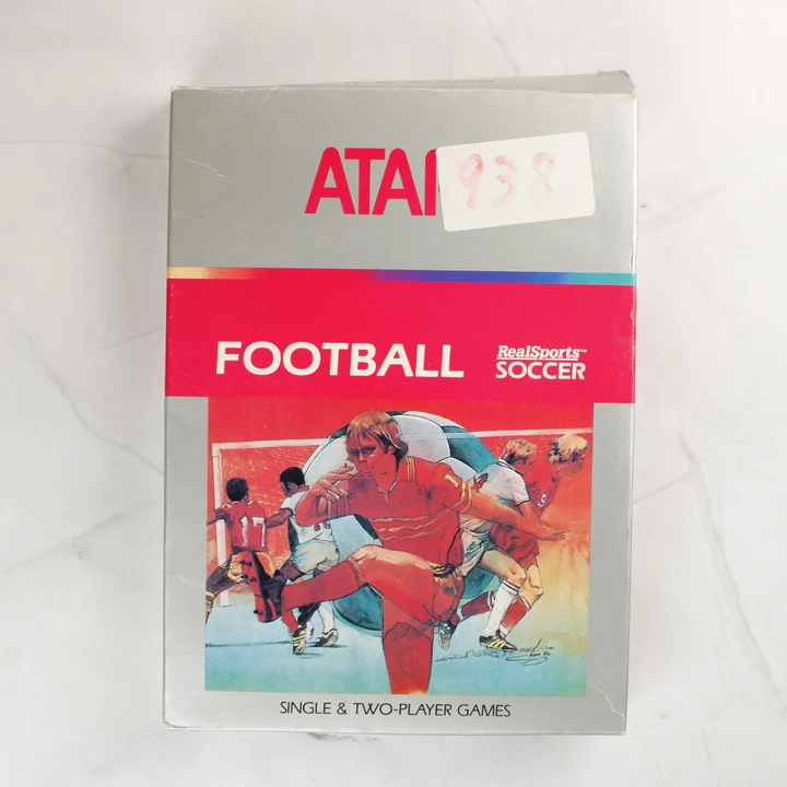 Atari 2600 RealSports Soccer videójáték dobozának előlapja