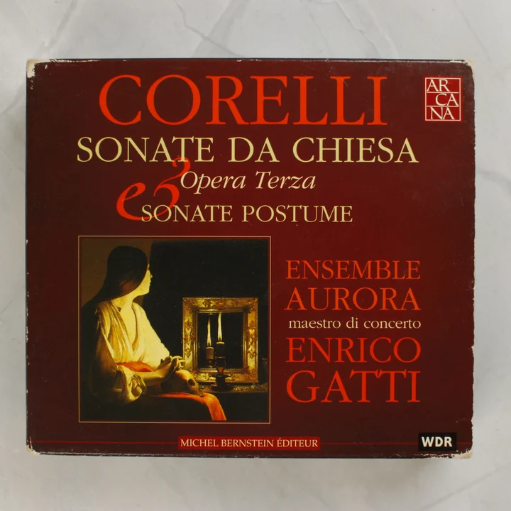 Arcangelo Corelli Sonate da Chiesa CD külső dobozának előlapja