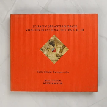 Johann Sebastian Bach Violoncello Solo Suites CD narancssárga tokja