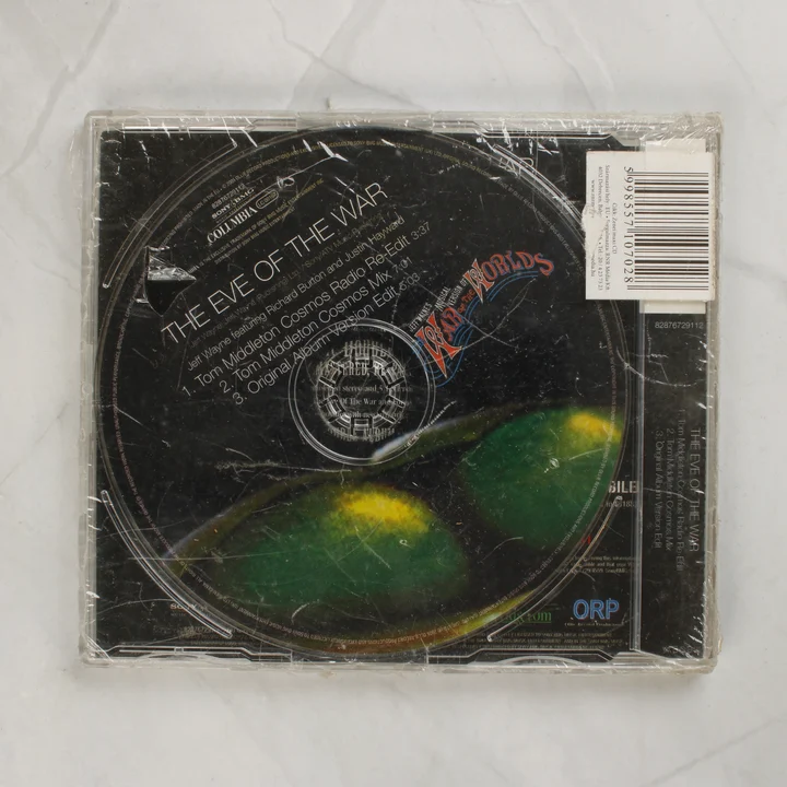 Jeff Wayne The Eve of the War Tom Middleton Mixes CD hátlapja és lemeze
