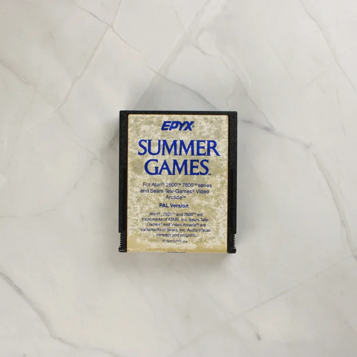 Summer Games Atari 2600 cartridge Summer Games Atari 2600 játék cartridge
