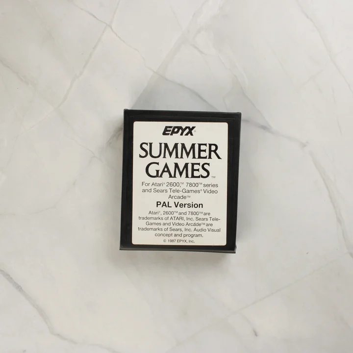 Summer Games cartridge Summer Games Atari 2600 cartridge